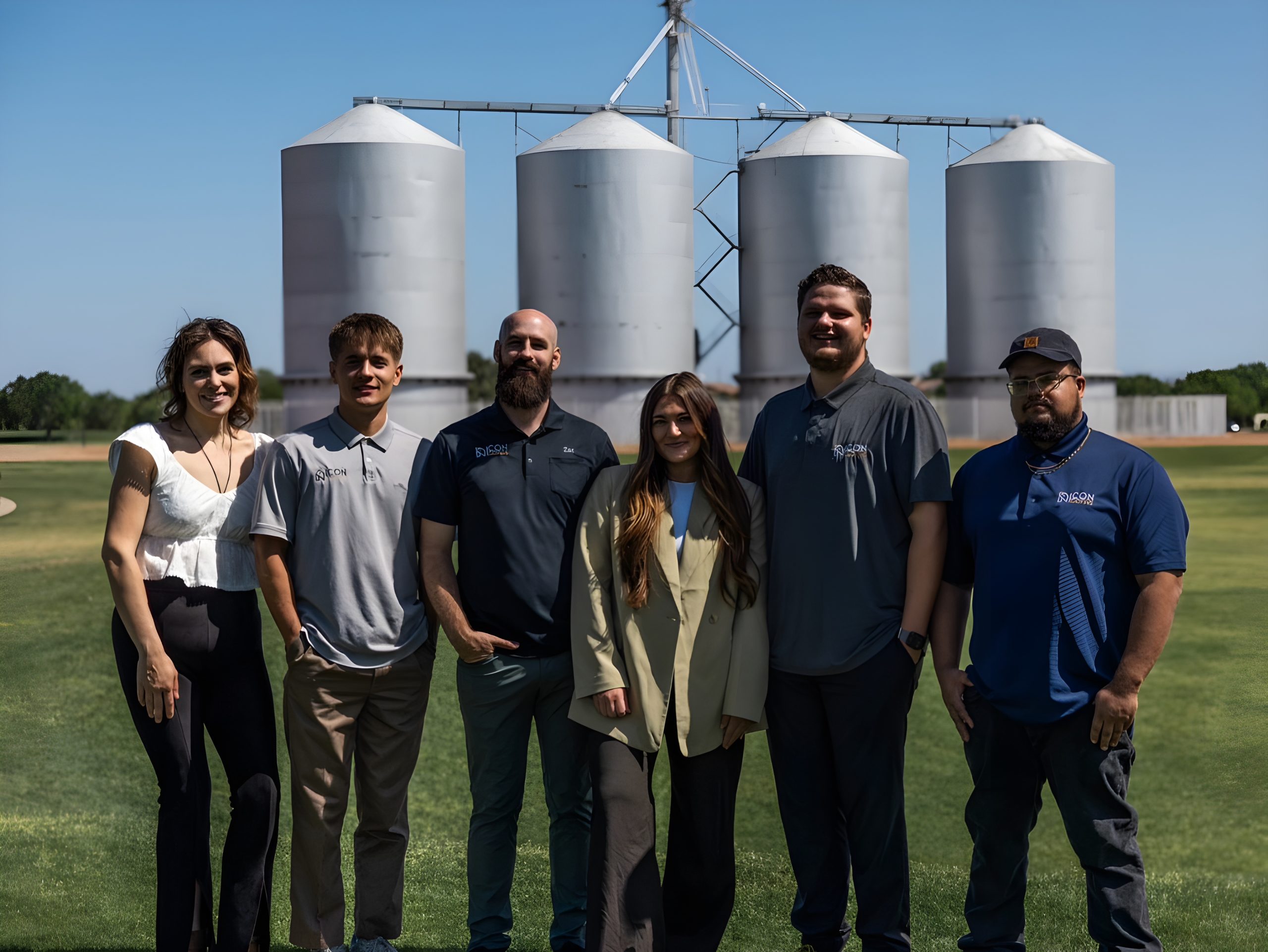 The Icon Roofing team standing together outdoors